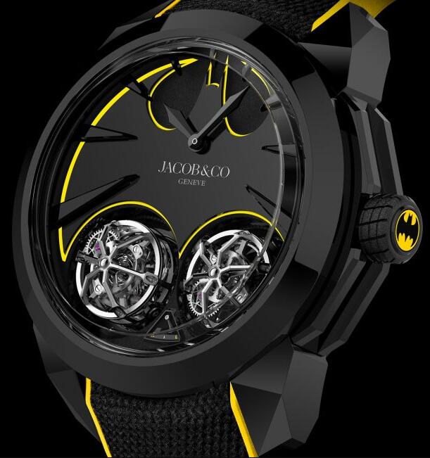 Jacob & Co. GOTHAM CITY BLACK DLC TITANIUM Watch Replica DC100.11.AA.AA.A Jacob and Co Watch Price